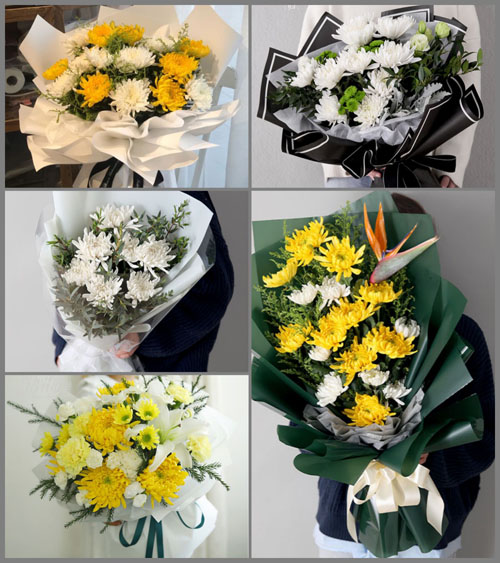 广东汕头市潮南区两英镇陈库社区白事花束代送